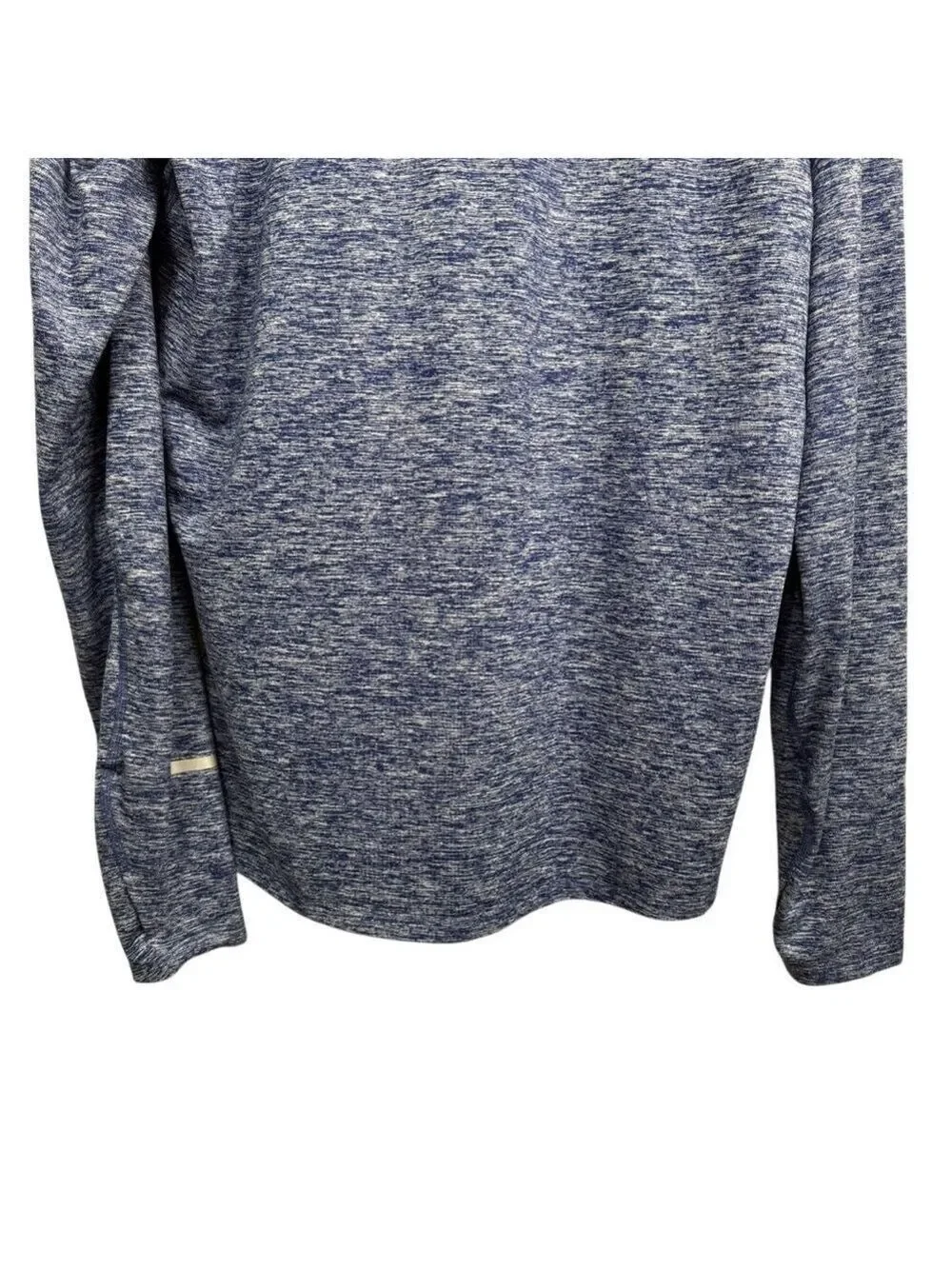 Nike Dri-Fit Blue Quarter Zip Long Sleeve Pullover Men's Large‎
